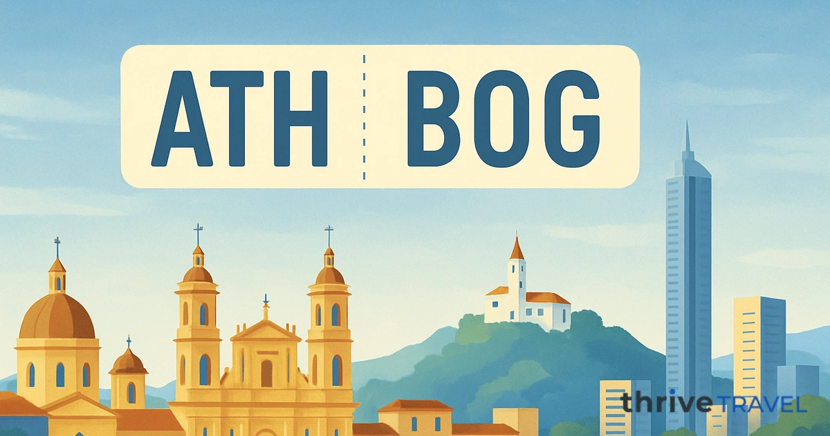 Athens to Bogota