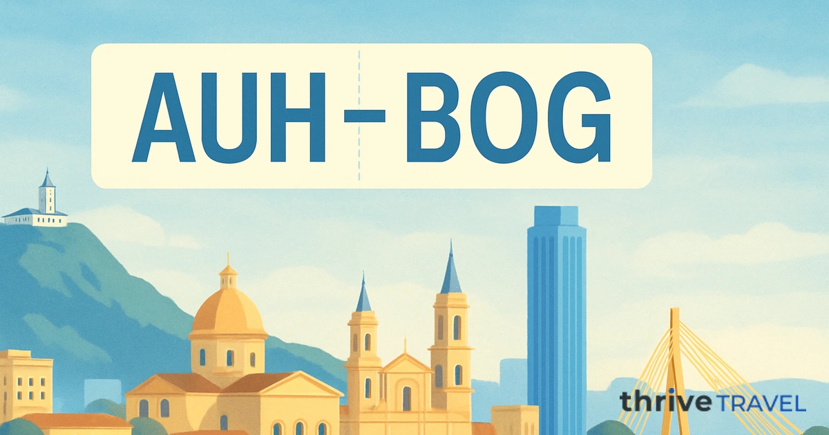 Abu Dhabi to Bogotá