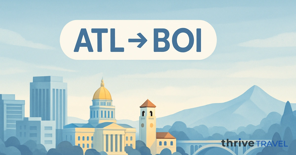 Atlanta to Boise