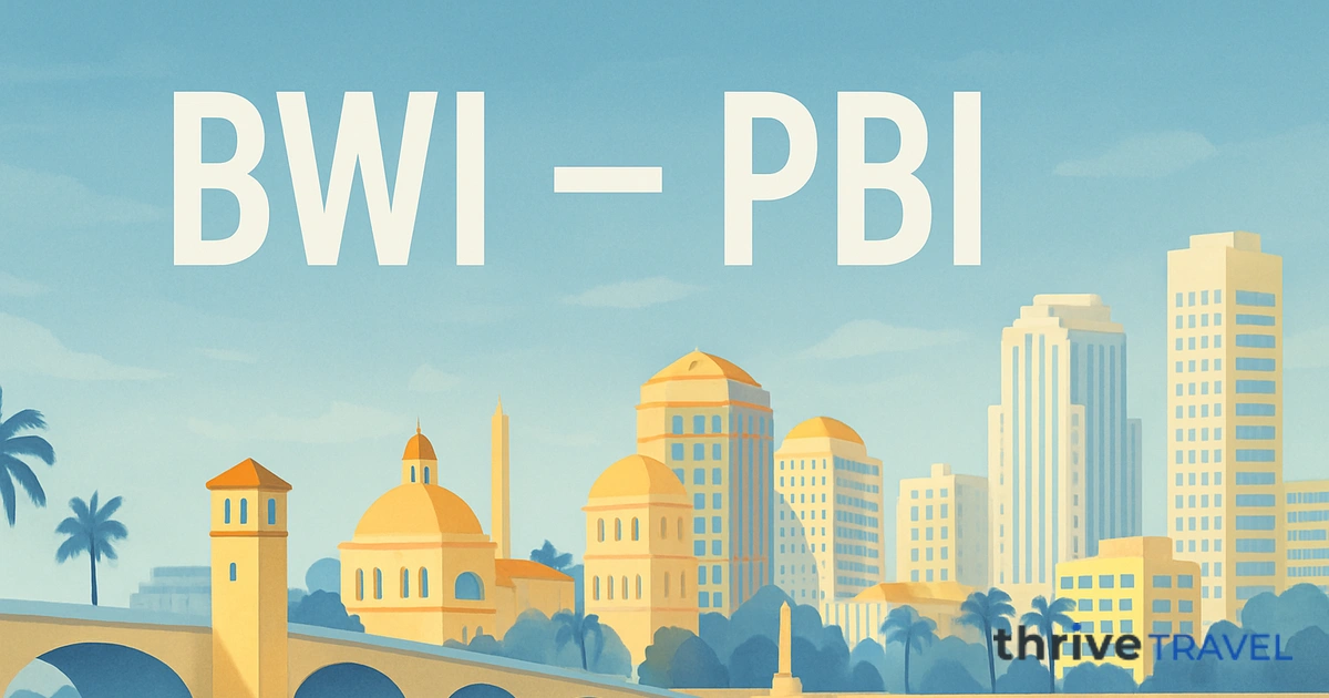 Baltimore to West Palm Beach