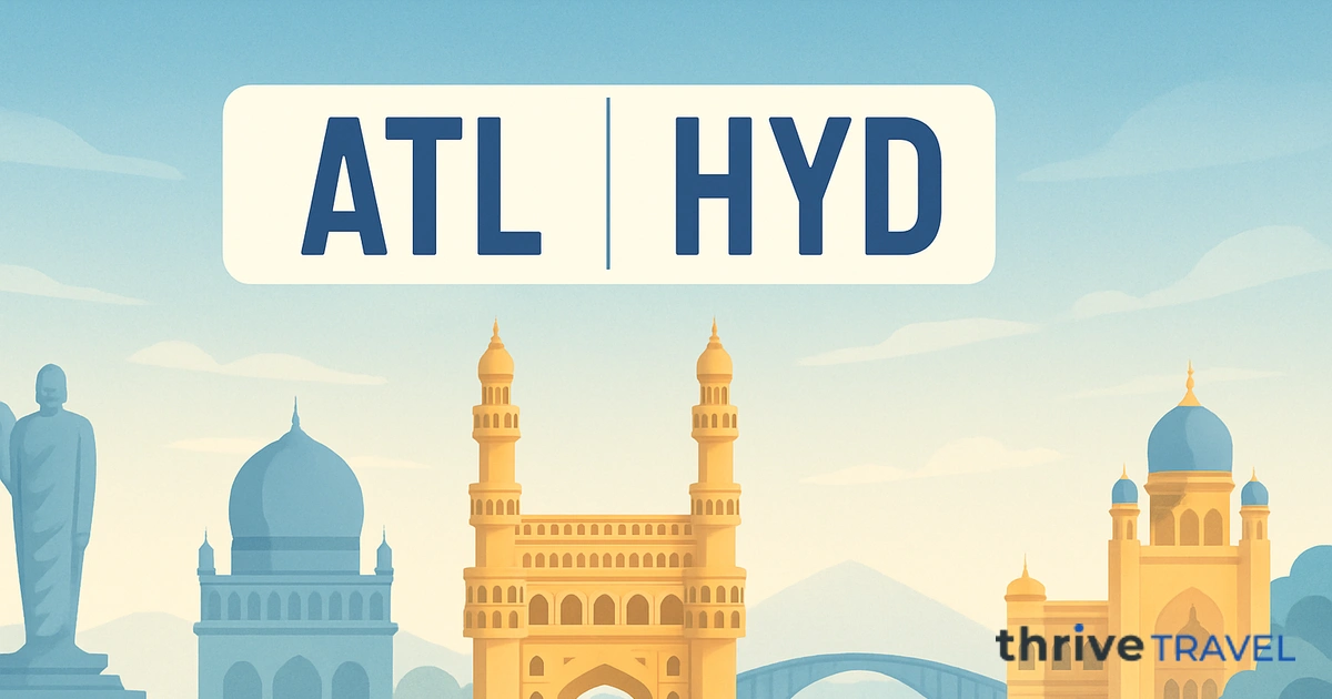 Atlanta to Hyderabad