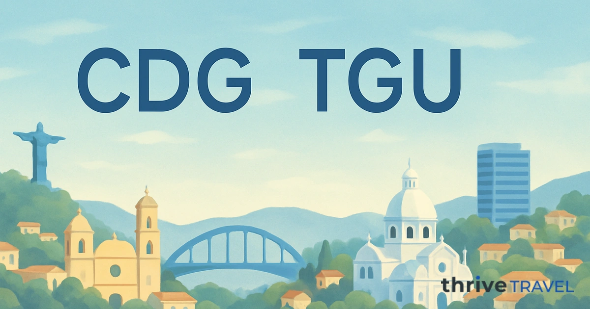 Paris to Tegucigalpa