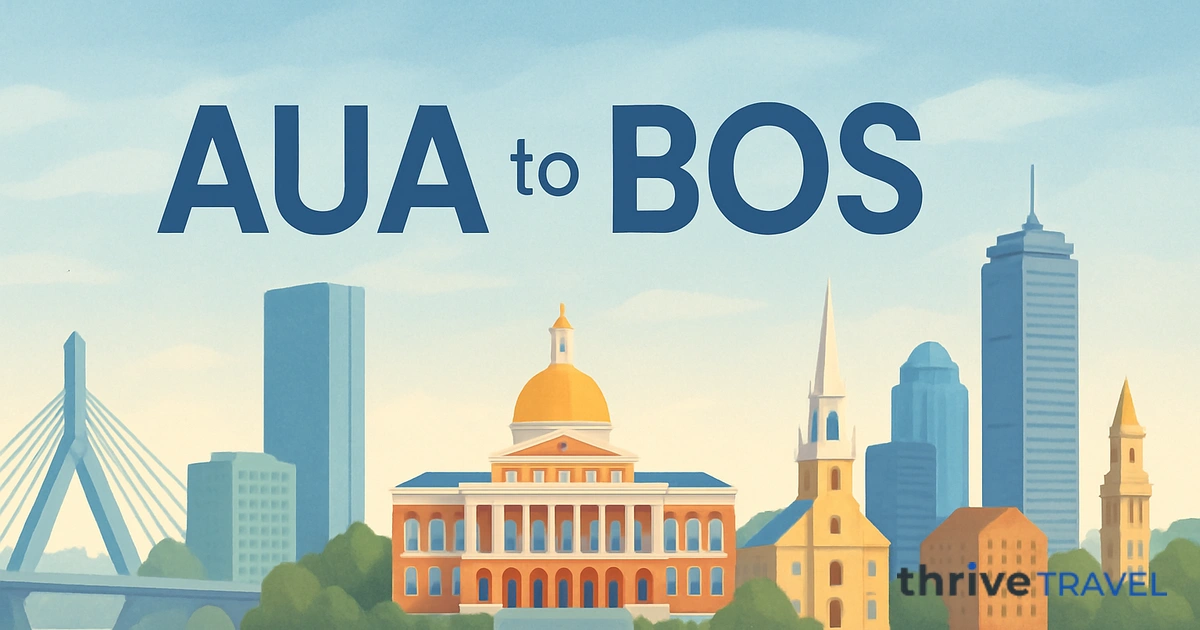 Aruba to Boston