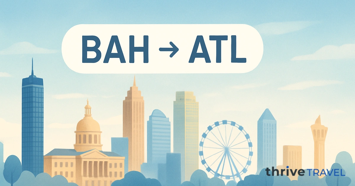 Bahrain to Atlanta