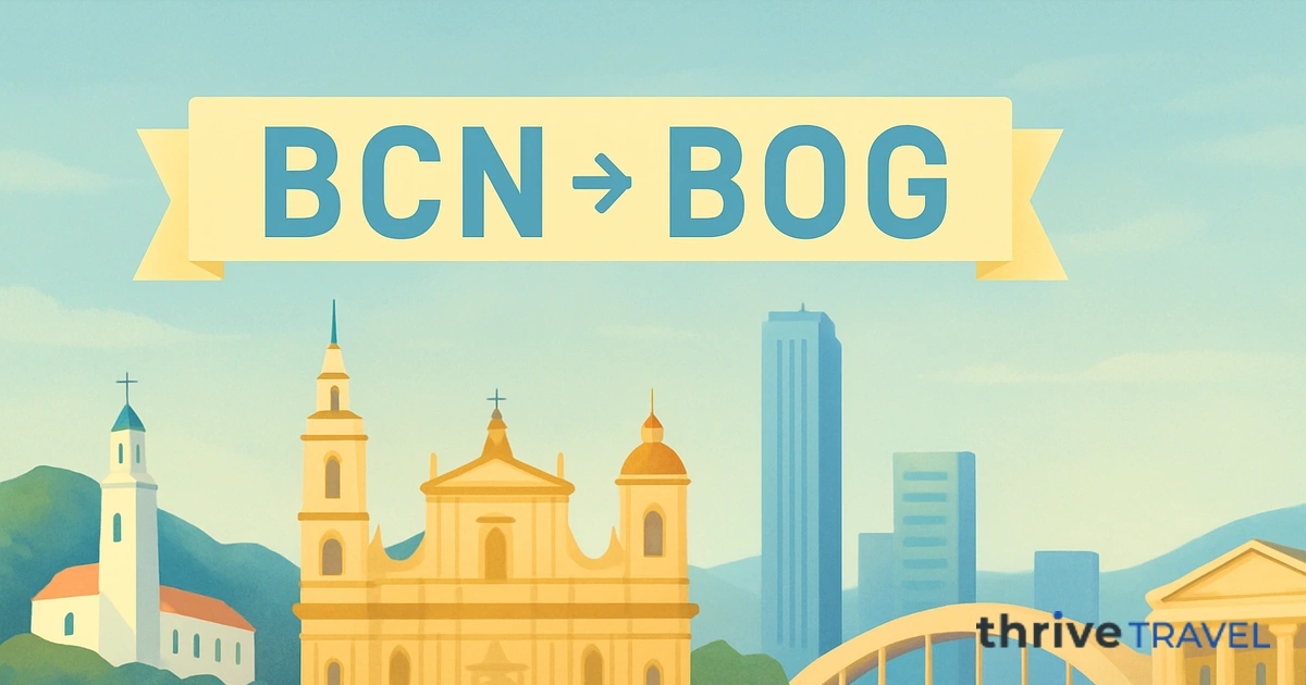 Barcelona to Bogotá
