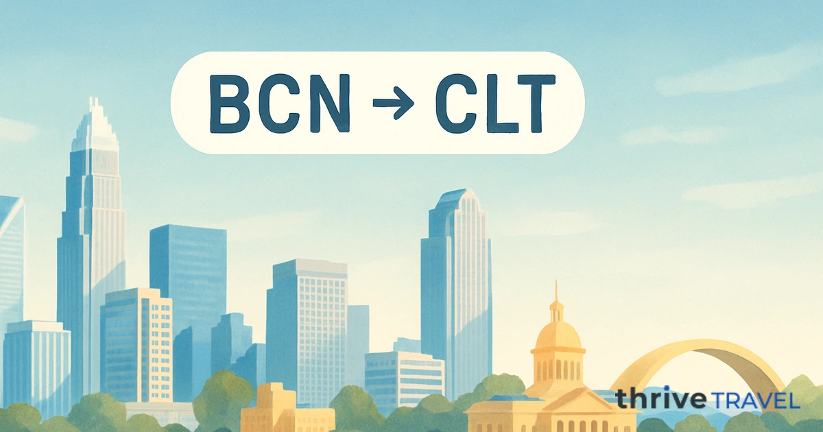 Barcelona to Charlotte