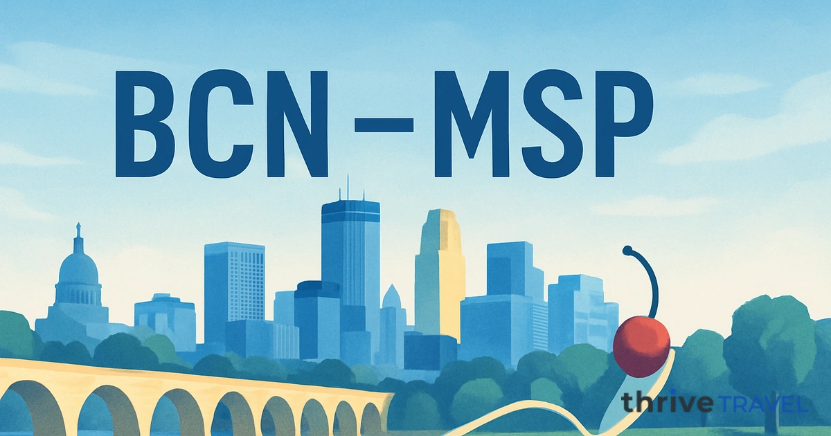 Barcelona to Minneapolis
