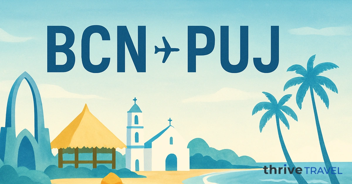 Barcelona to Punta Cana