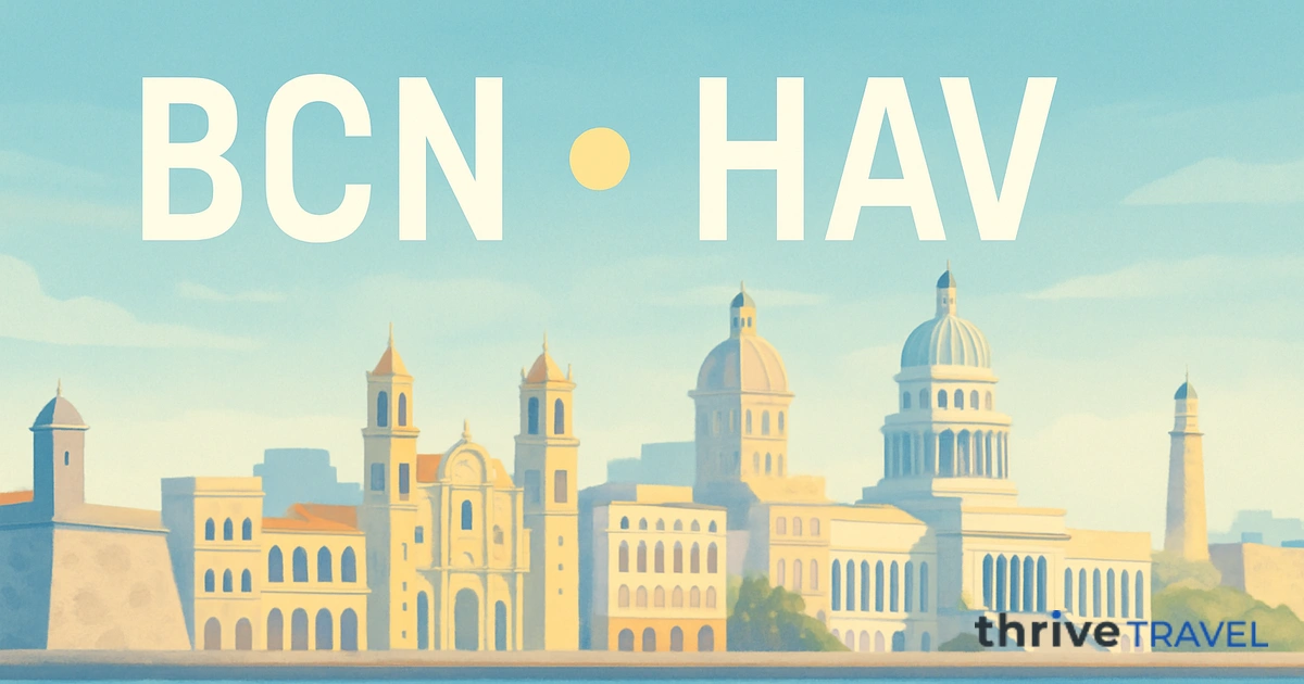 Barcelona to Havana