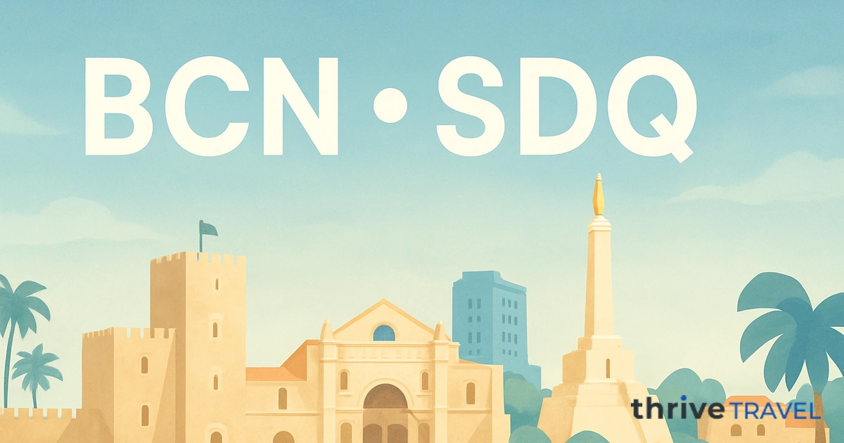 Barcelona to Santo Domingo