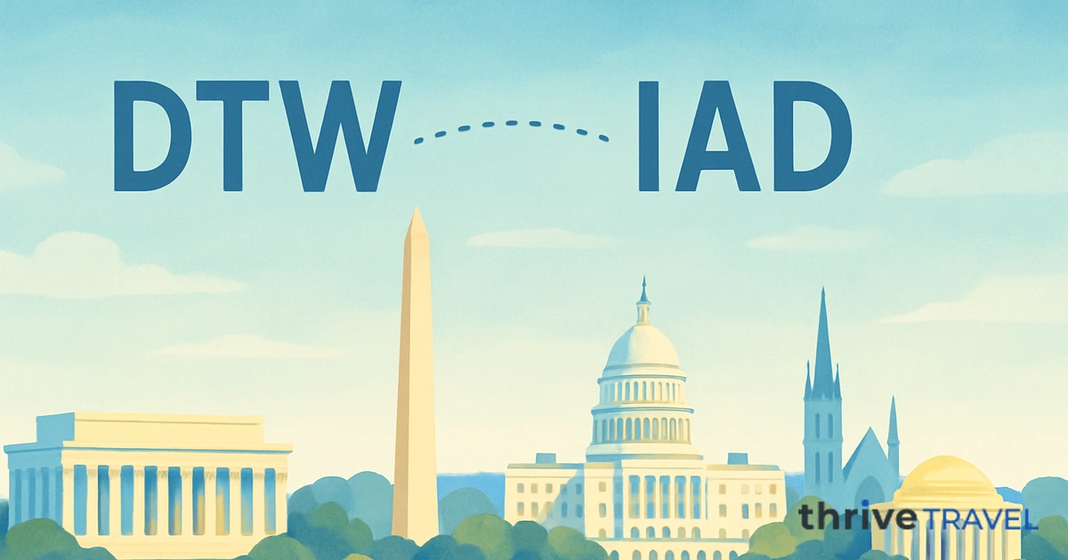 Detroit to Washington