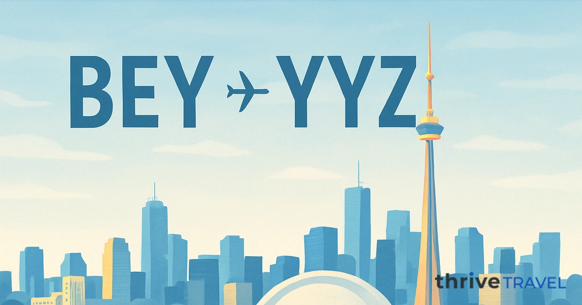 Beirut to Toronto