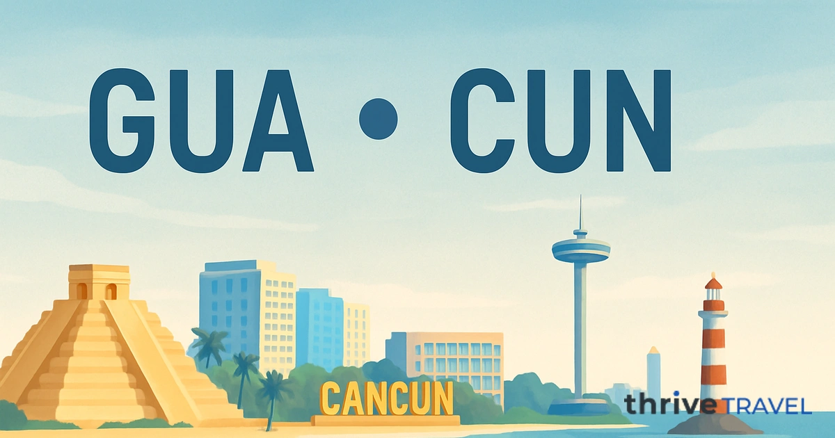 Guatemala City to Cancun