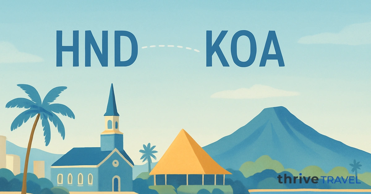 Tokyo to Kona
