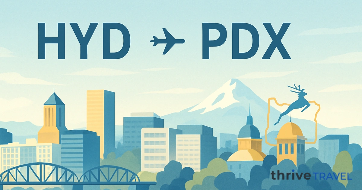 Hyderabad to Portland