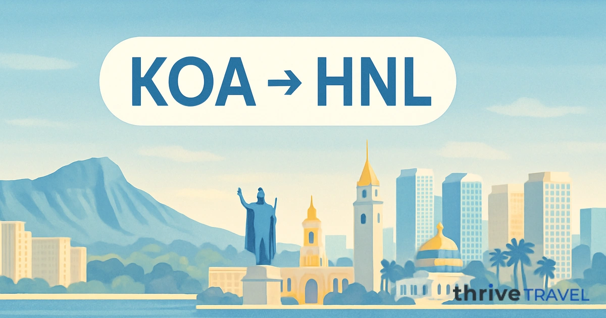 Kona to Honolulu