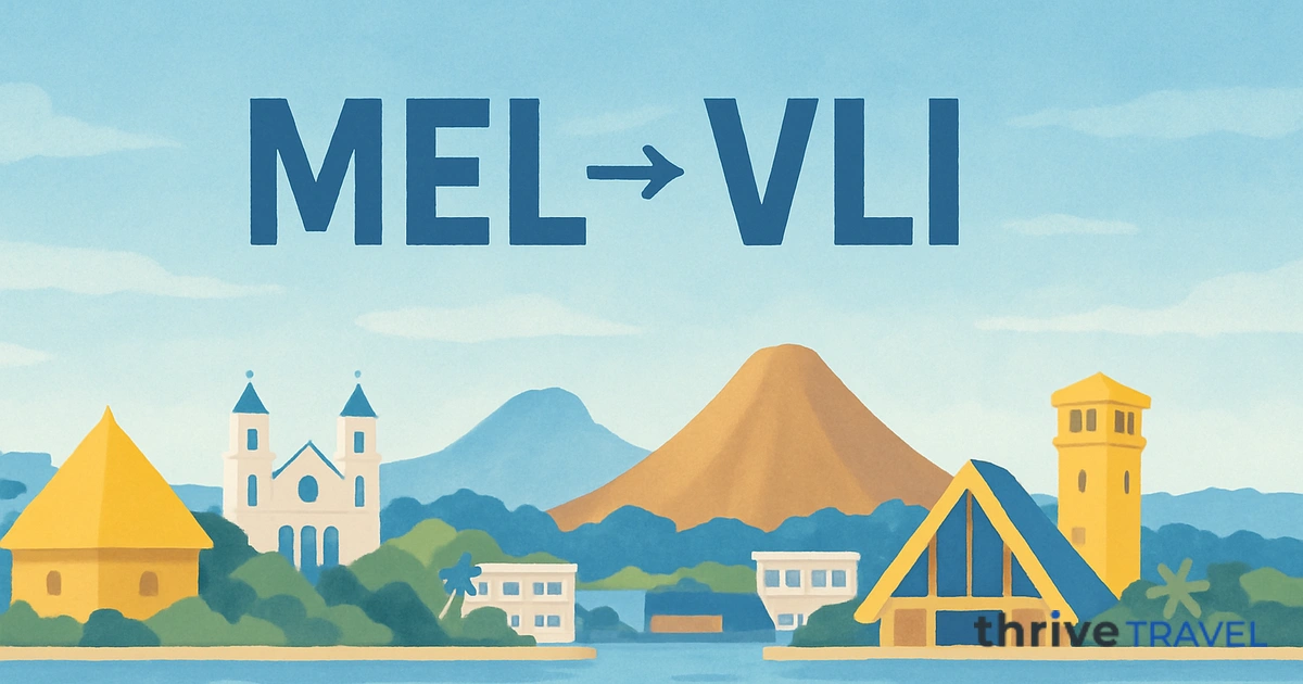 Melbourne to Port Vila