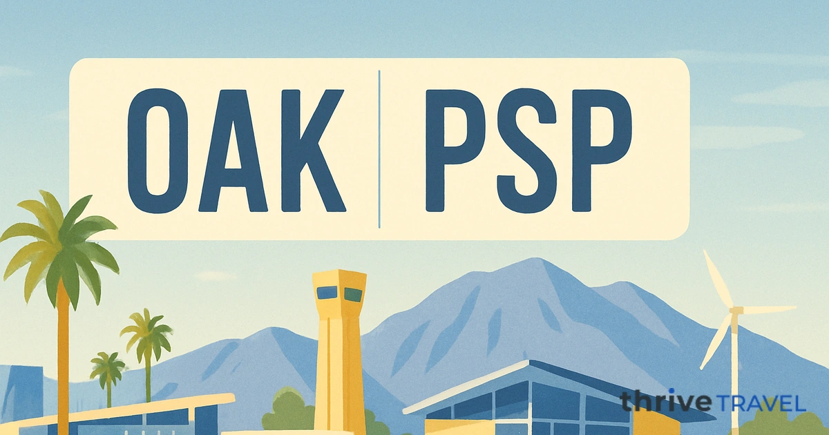 Oakland to Palm Springs