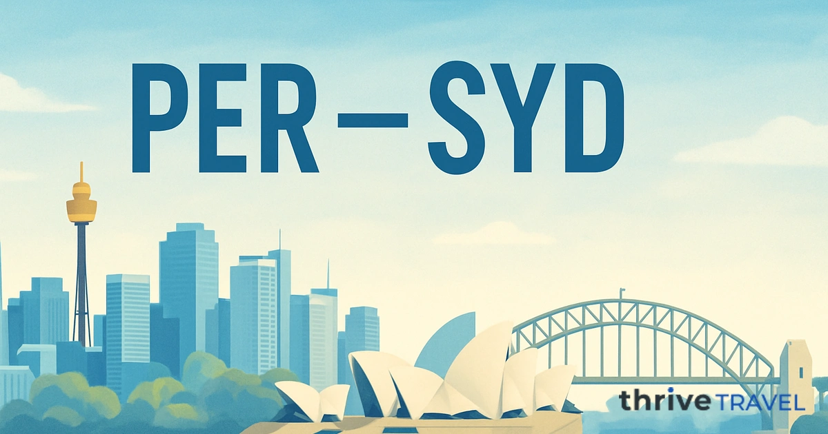 Perth to Sydney