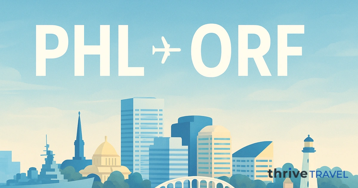 Philadelphia to Norfolk