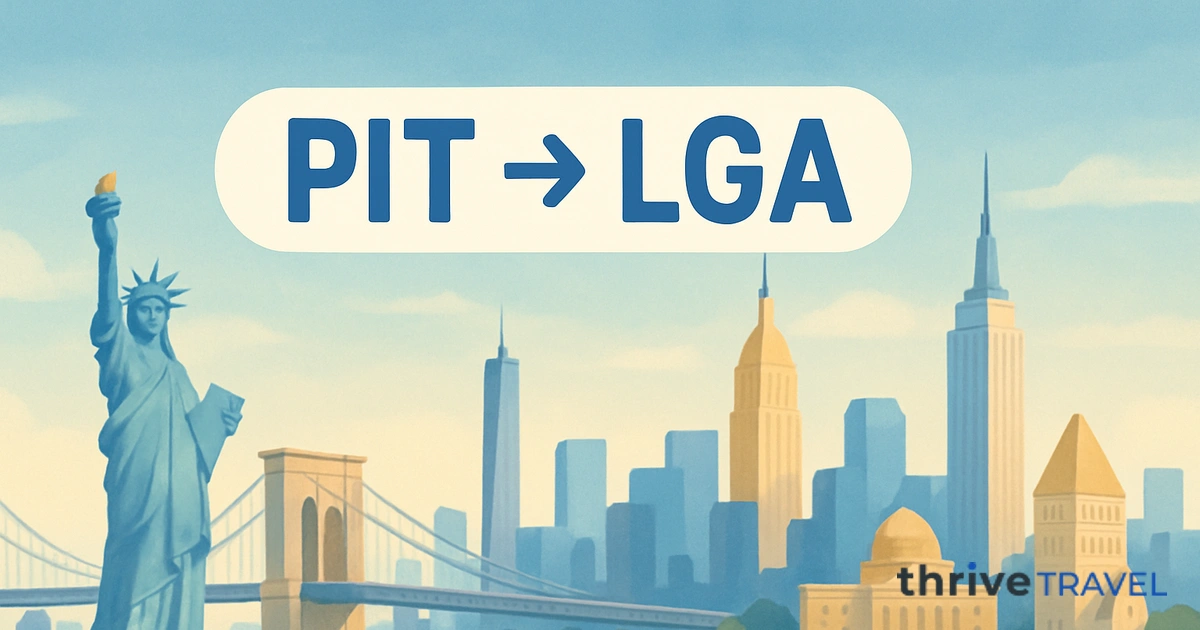 Pittsburgh to New York