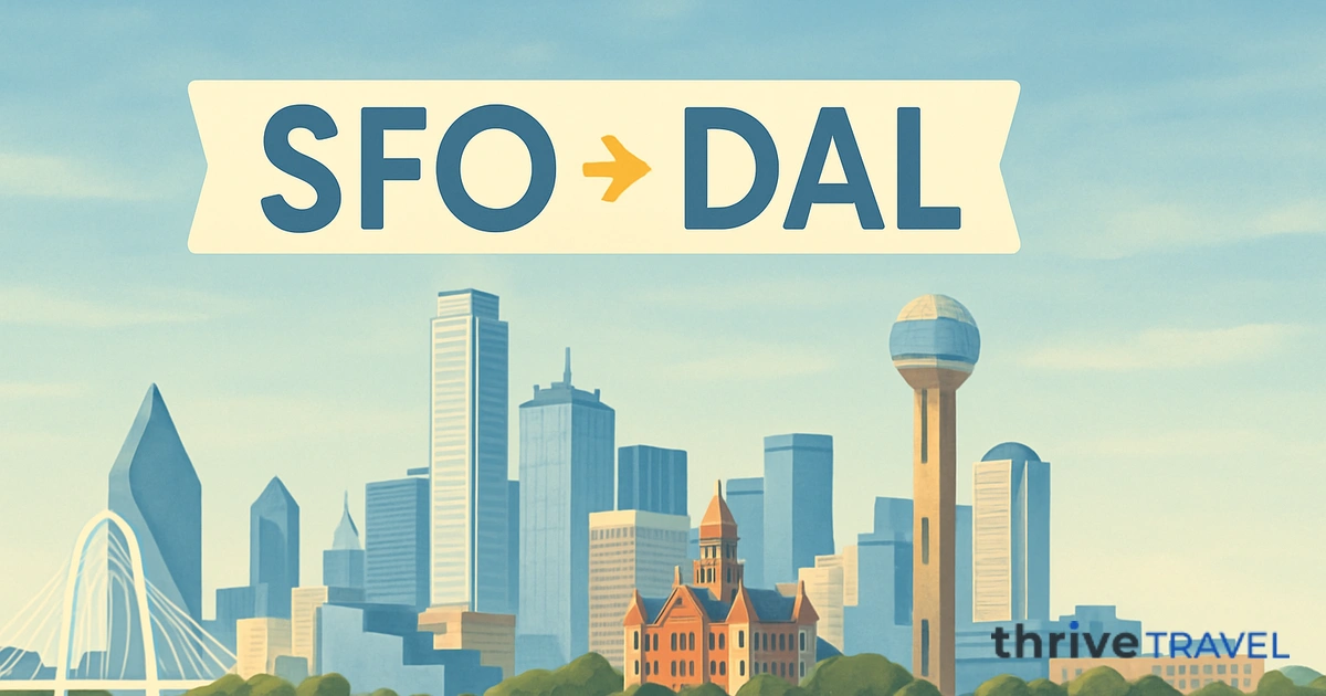 San Francisco to Dallas