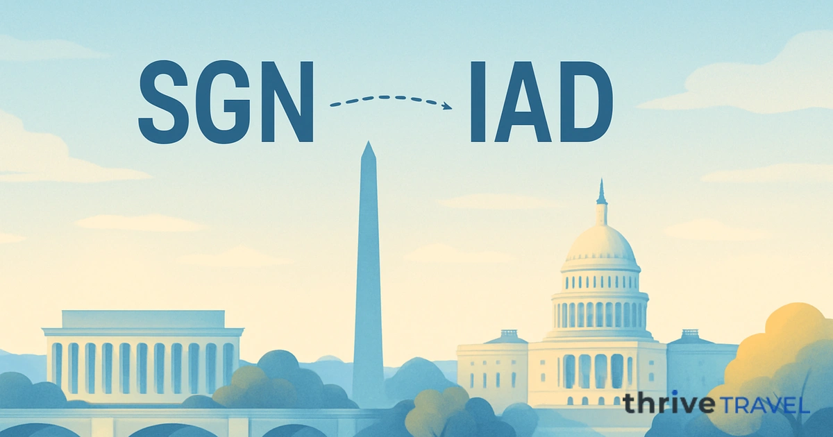 Ho Chi Minh City to Washington D.C.