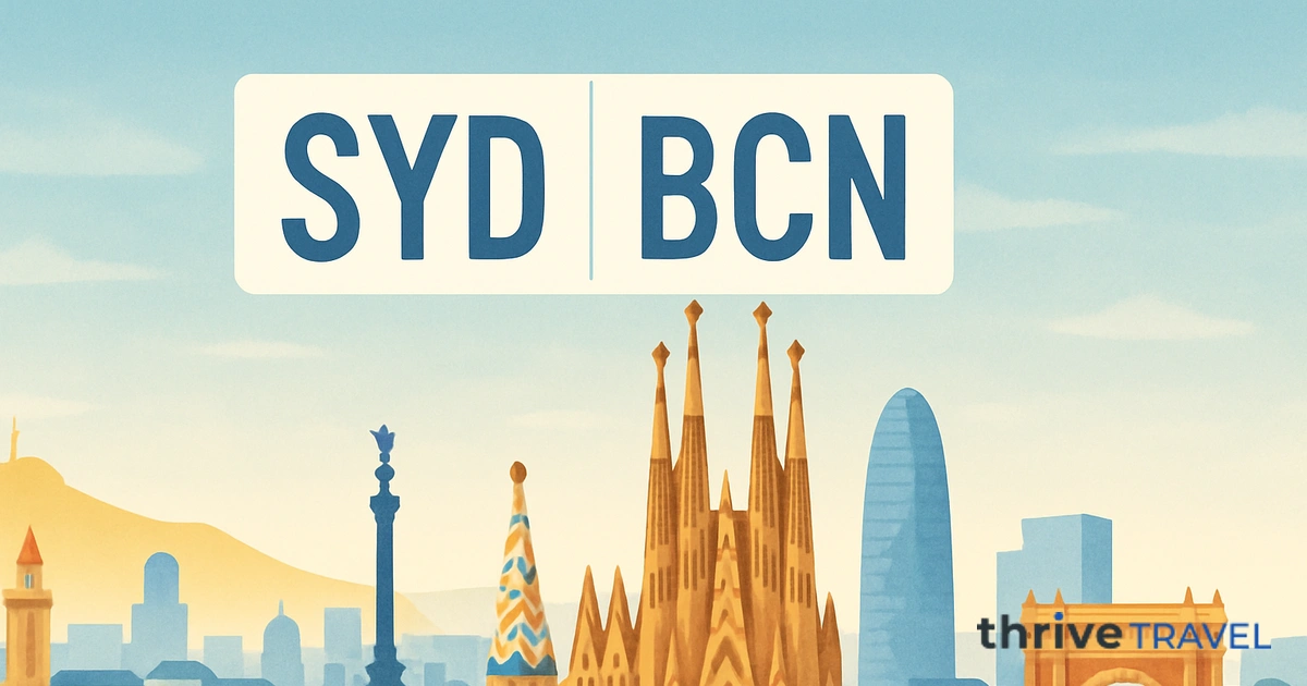 Sydney to Barcelona