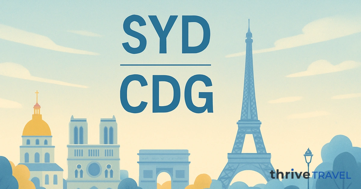 Sydney to Paris