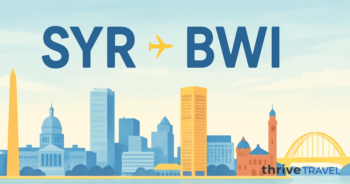 Syracuse to Baltimore