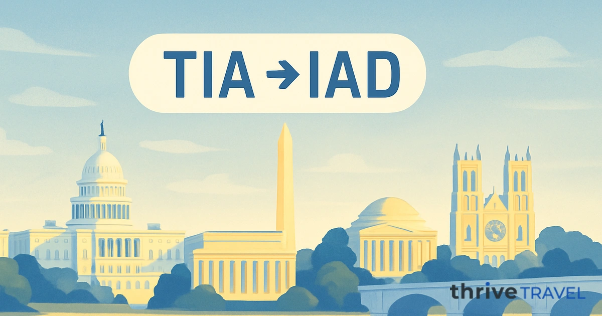 Tirana to Washington