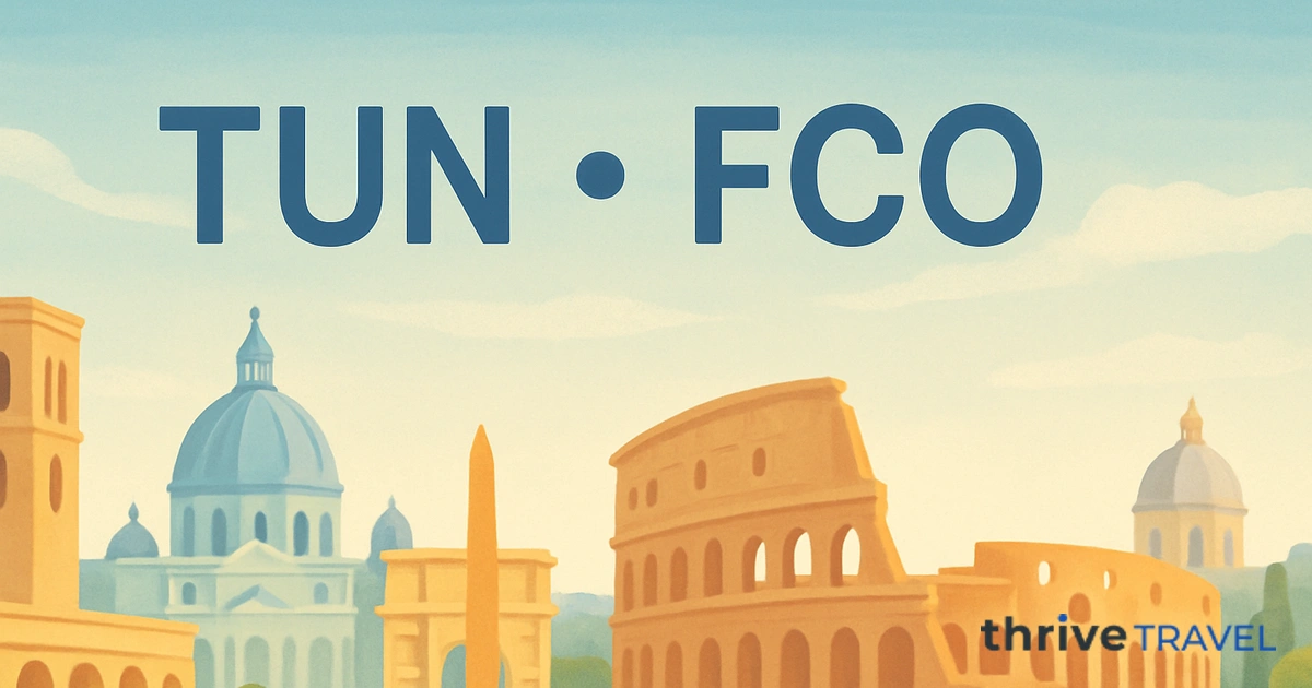 Tunis to Rome