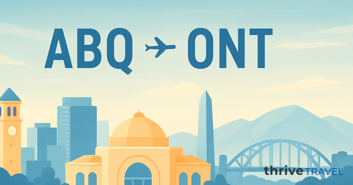 Albuquerque to Ontario