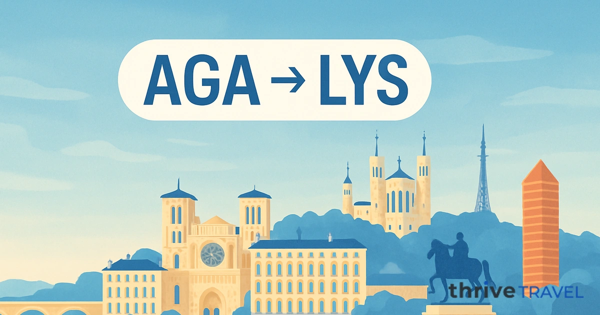 Agadir to Lyon
