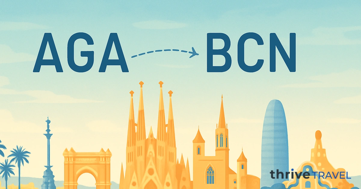 Agadir to Barcelona