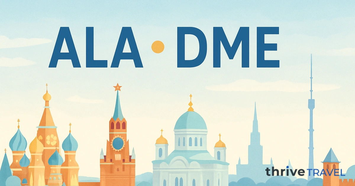 Almaty to Moscow