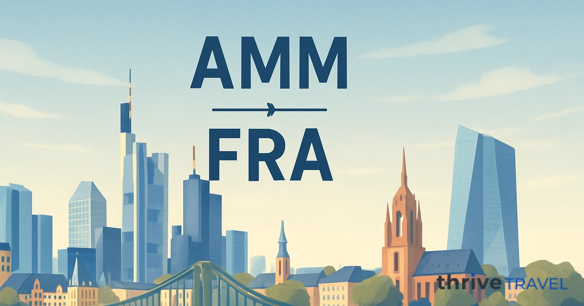 Amman to Frankfurt