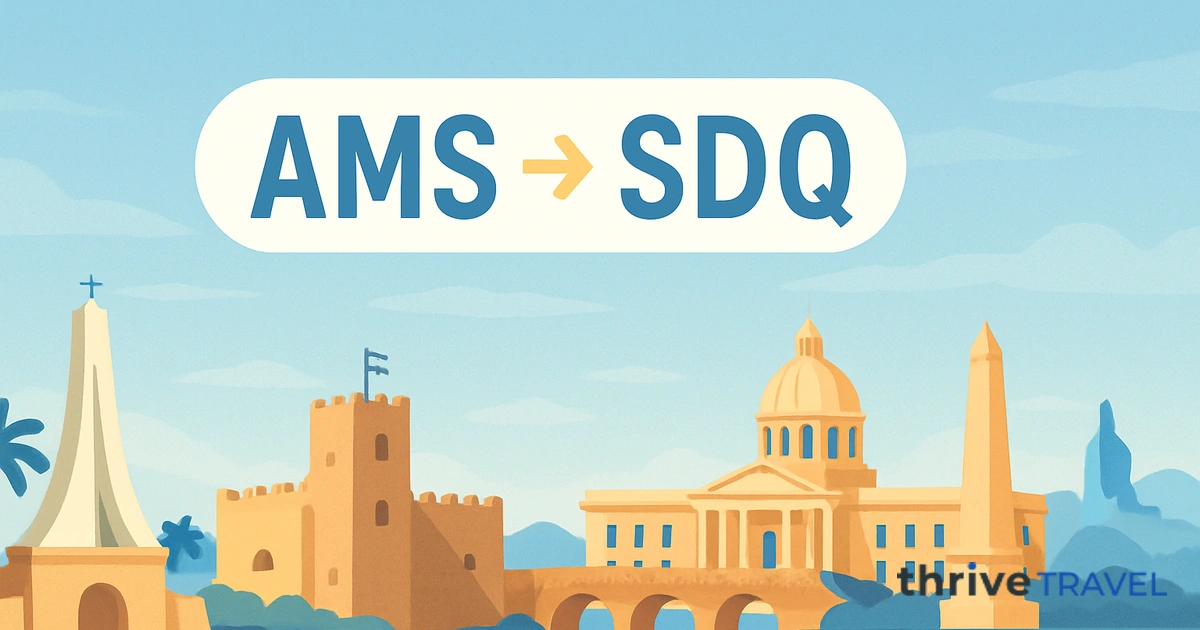 Amsterdam to Santo Domingo