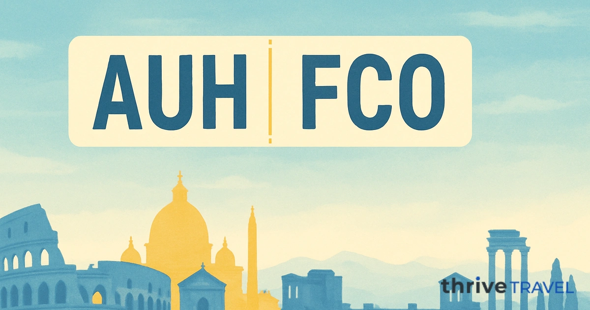 Abu Dhabi to Rome