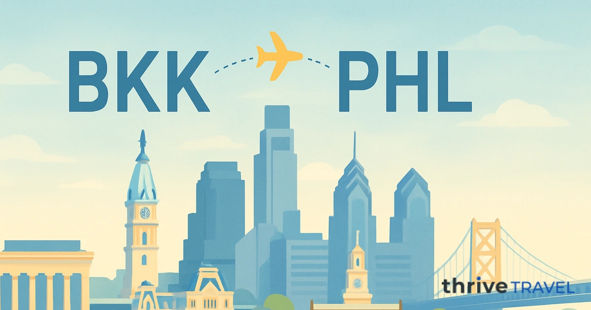 Bangkok to Philadelphia