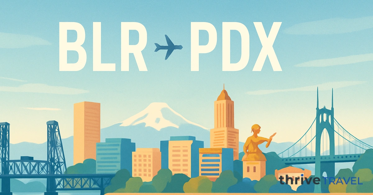 Bangalore to Portland