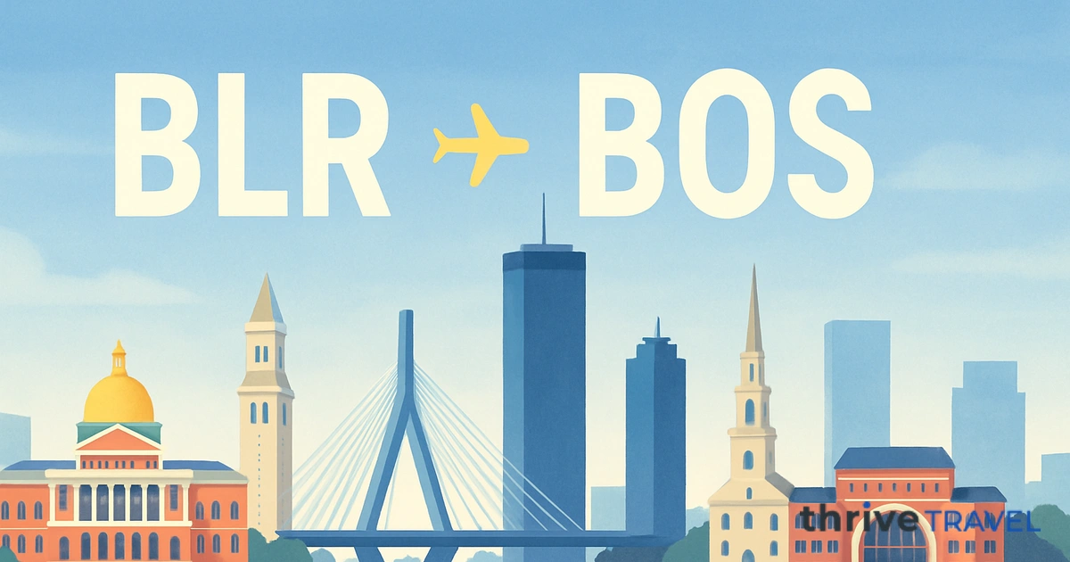 Bangalore to Boston