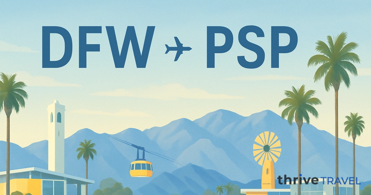 Dallas to Palm Springs