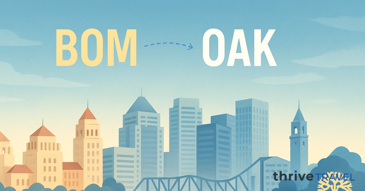 Mumbai to Oakland