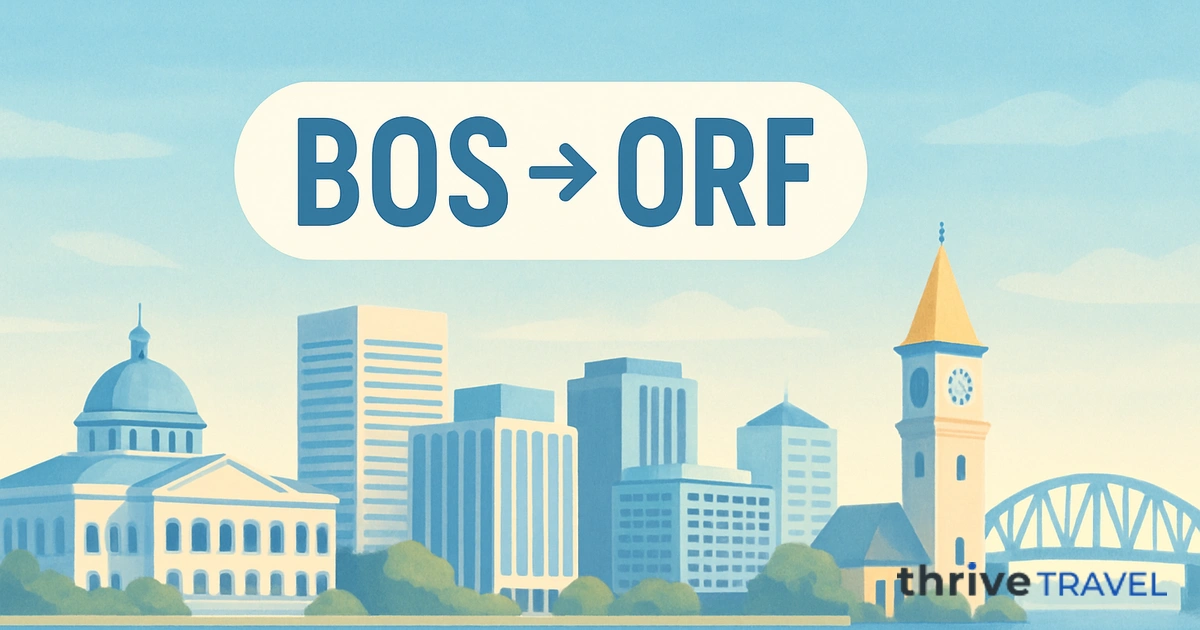 Boston to Norfolk