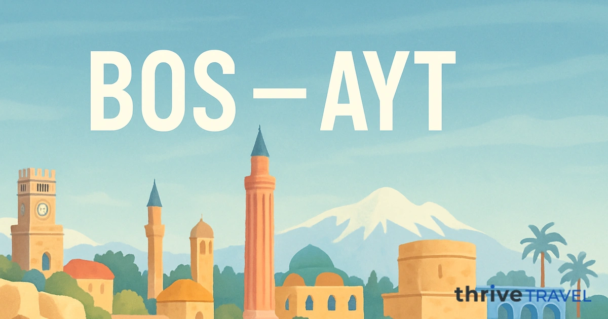 Boston to Antalya