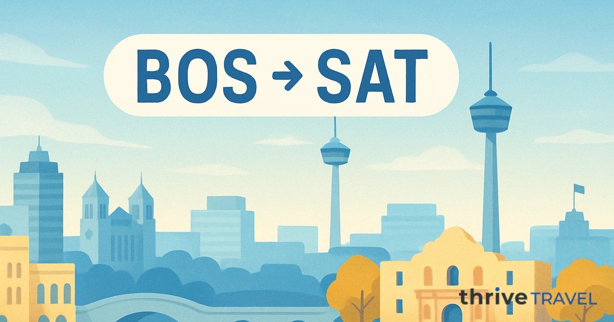 Boston to San Antonio