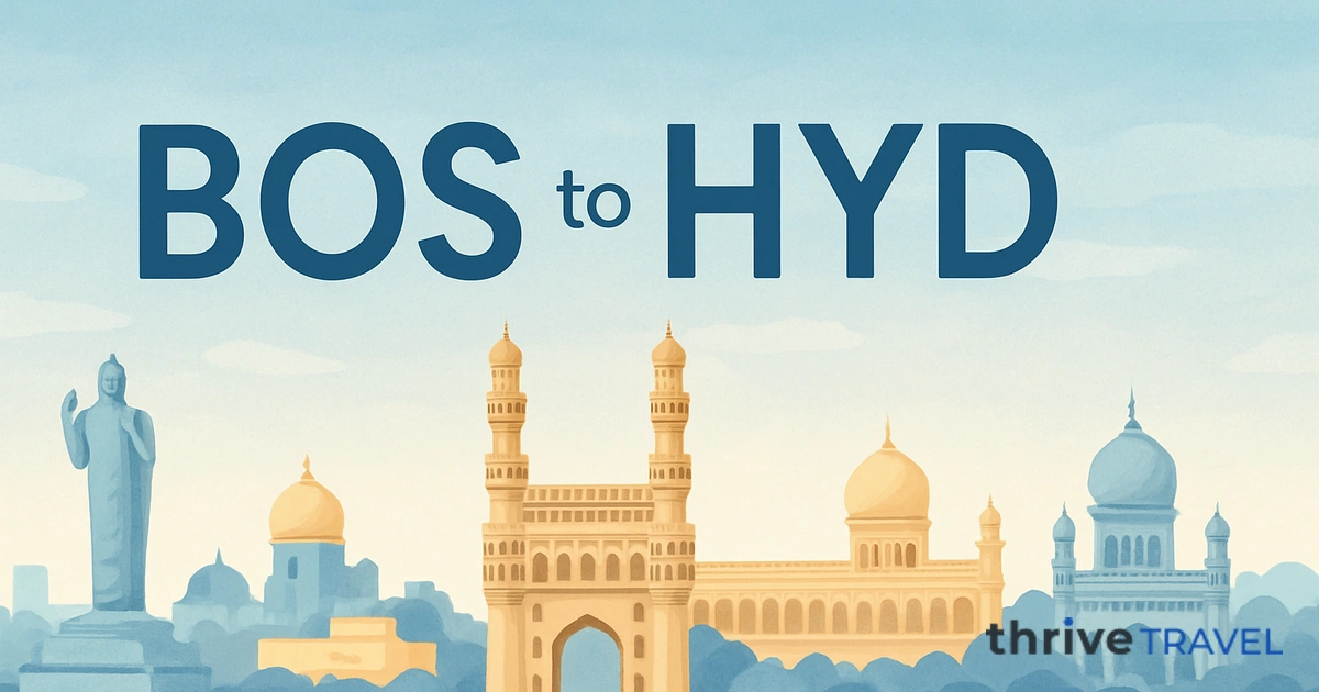 Boston to Hyderabad