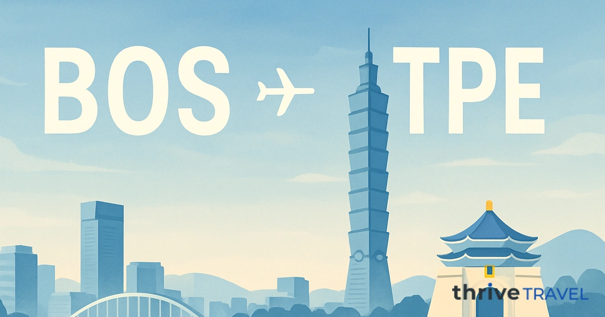 Boston to Taipei