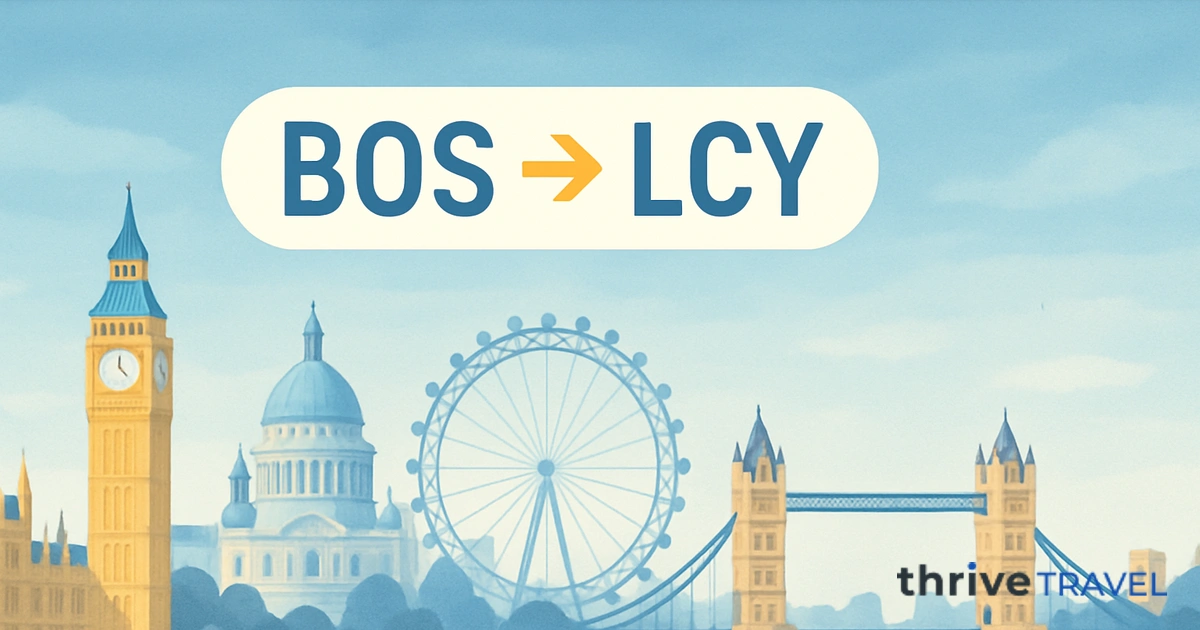 Boston to London City